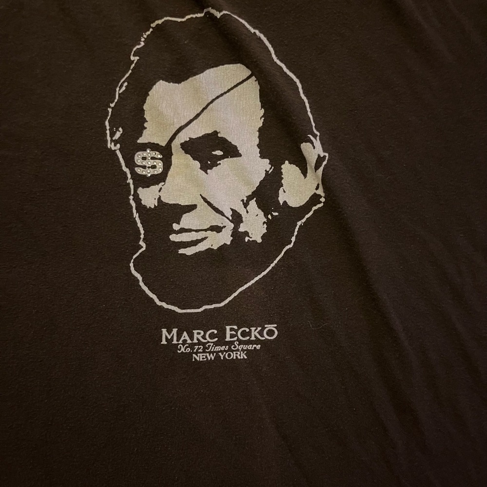Marc Ecko Abe Lincoln Tee /. Good condition some wear / rare find.